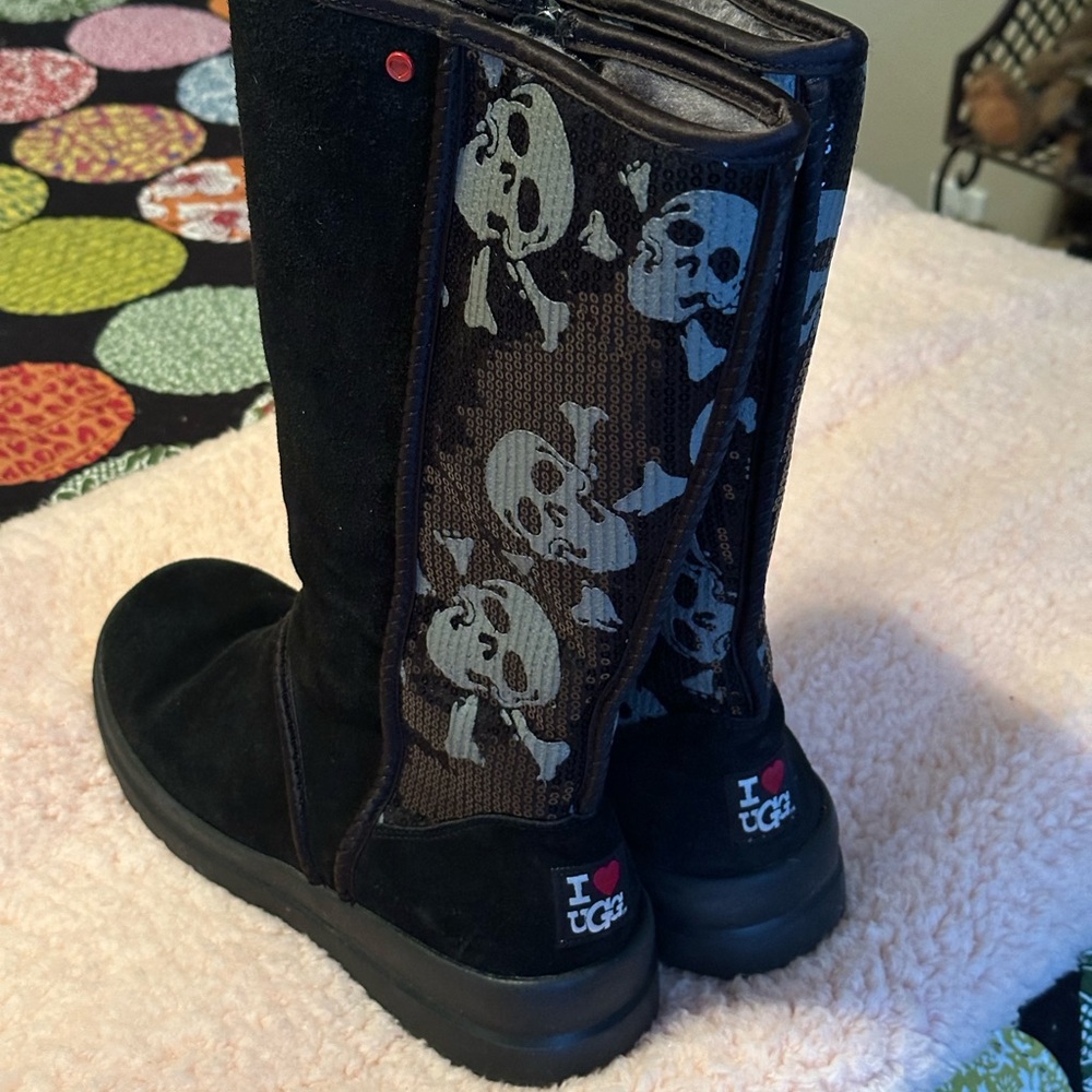 UGG Black Skull Boots
